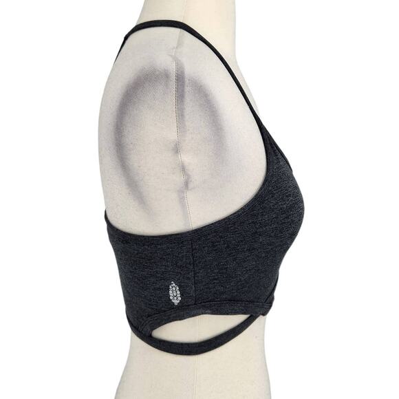 Free People Movement T Back Cut Out Exercise Work Out Crop Tank Top - Picture 5 of 5